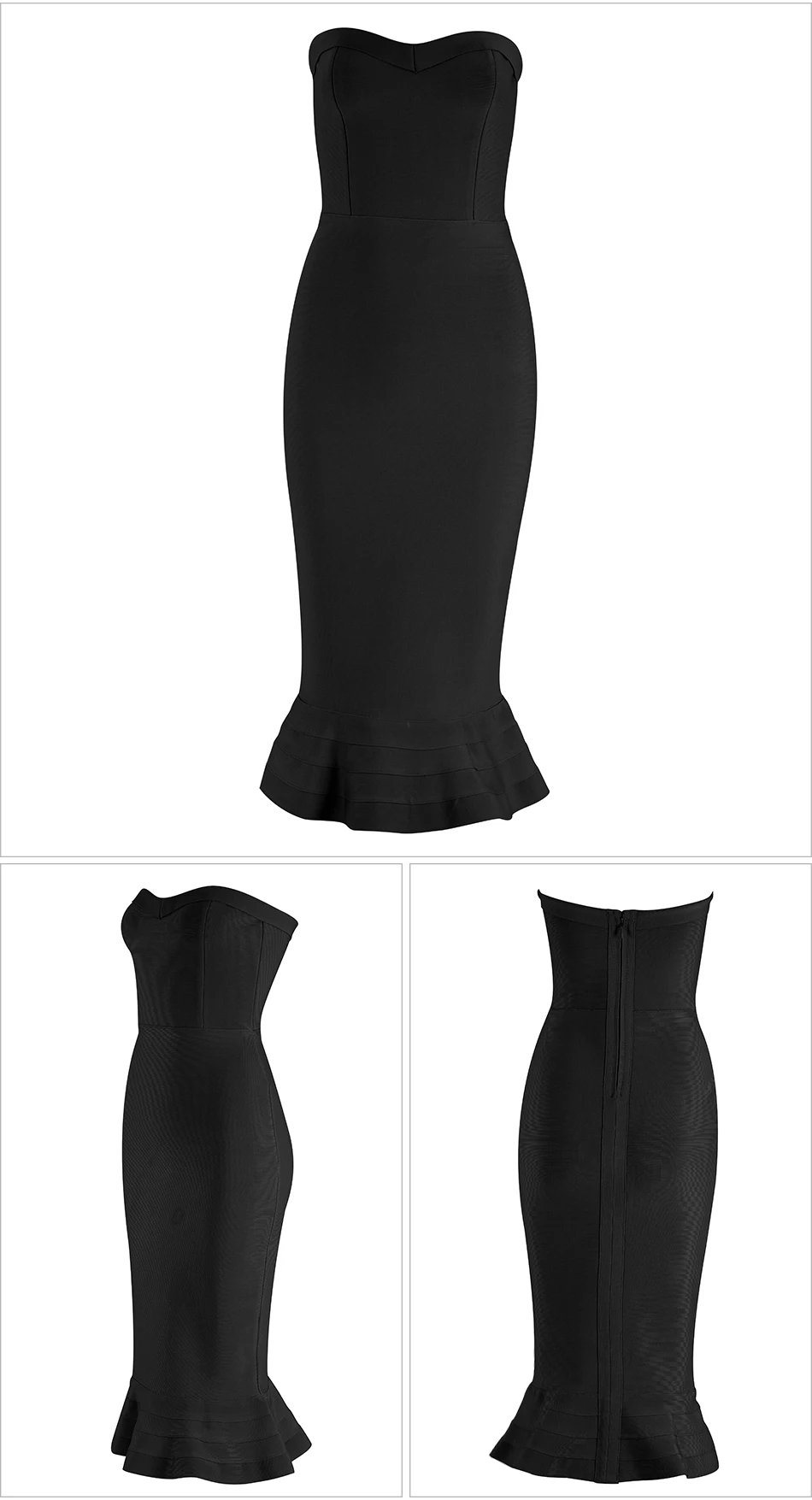Seamyla знаменитостей Бандажное платье для женщин бодикон Vestidos Лето без бретелек сексуальное вечернее платье Русалка Клубное платье для вечеринки платья