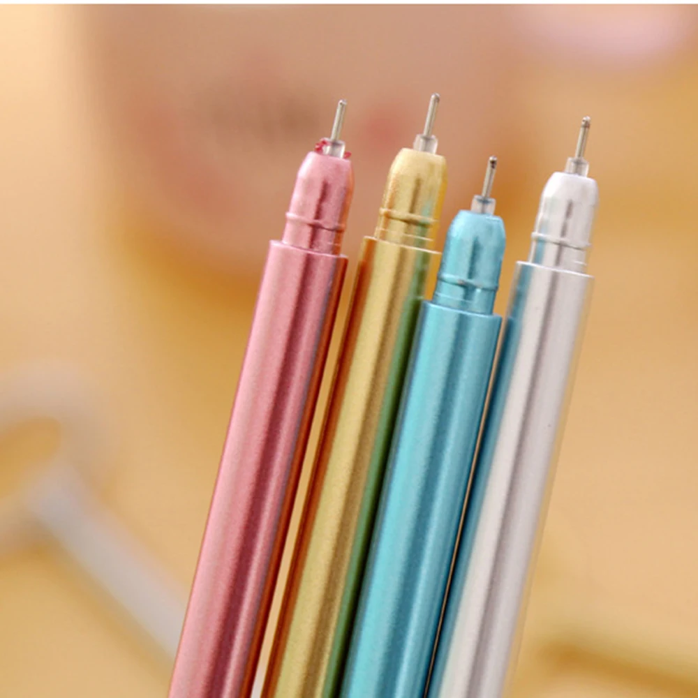 Набор из 10 шт. гелевых чернил для ручек пластиковых и золотистых цветов 0 38 мм |