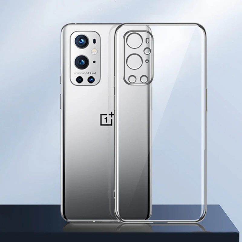 Coque Оригинальный чехол для телефона Oneplus 8 9 Pro 8T 9R покрытие прозрачный