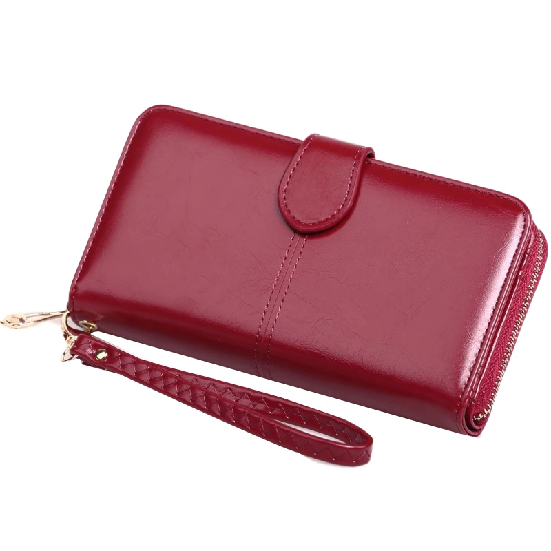 

Women wallet Women's PU Leather Wallet Credit Card Female Coin Purse Fashion Long Clutch Zipper Lady Solid Purse