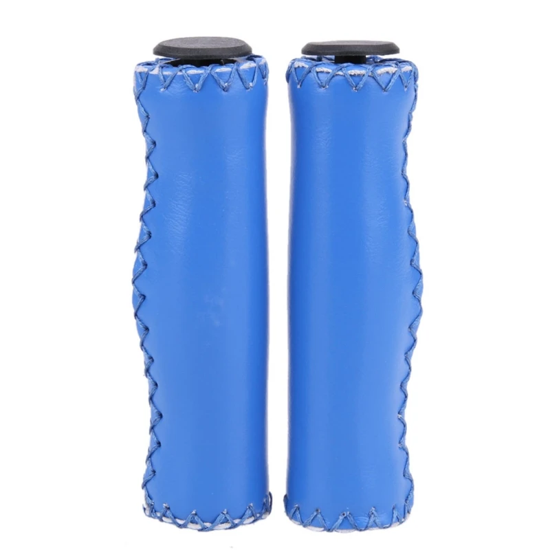 

2 Pcs Hand-stitched Vintage Bicycle Handlebar Cover Anti-Slip Cycling Bike Grips X3UA