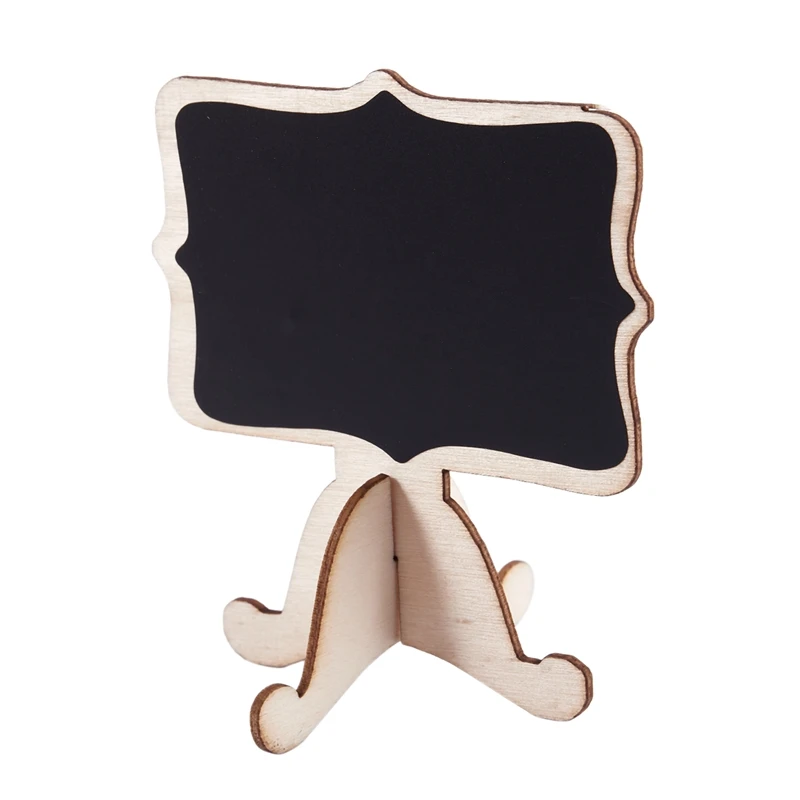 

10 Pcs Mini Wooden Small Wedding Blackboard Message Table Number Chalkboard