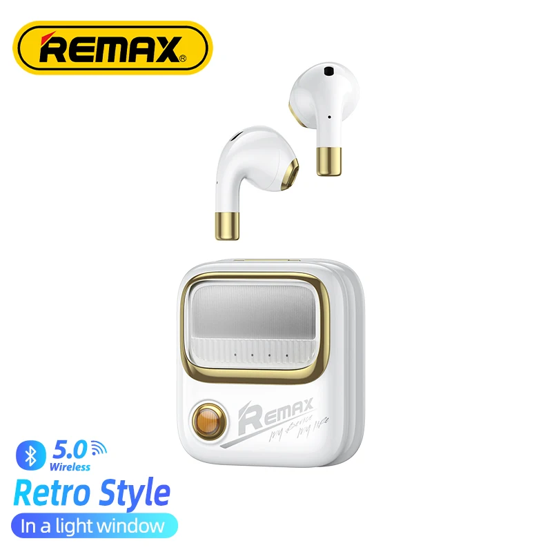 Беспроводные Bluetooth-наушники Remax TWS-38 Dynamic HIFI в стиле ретро | Электроника