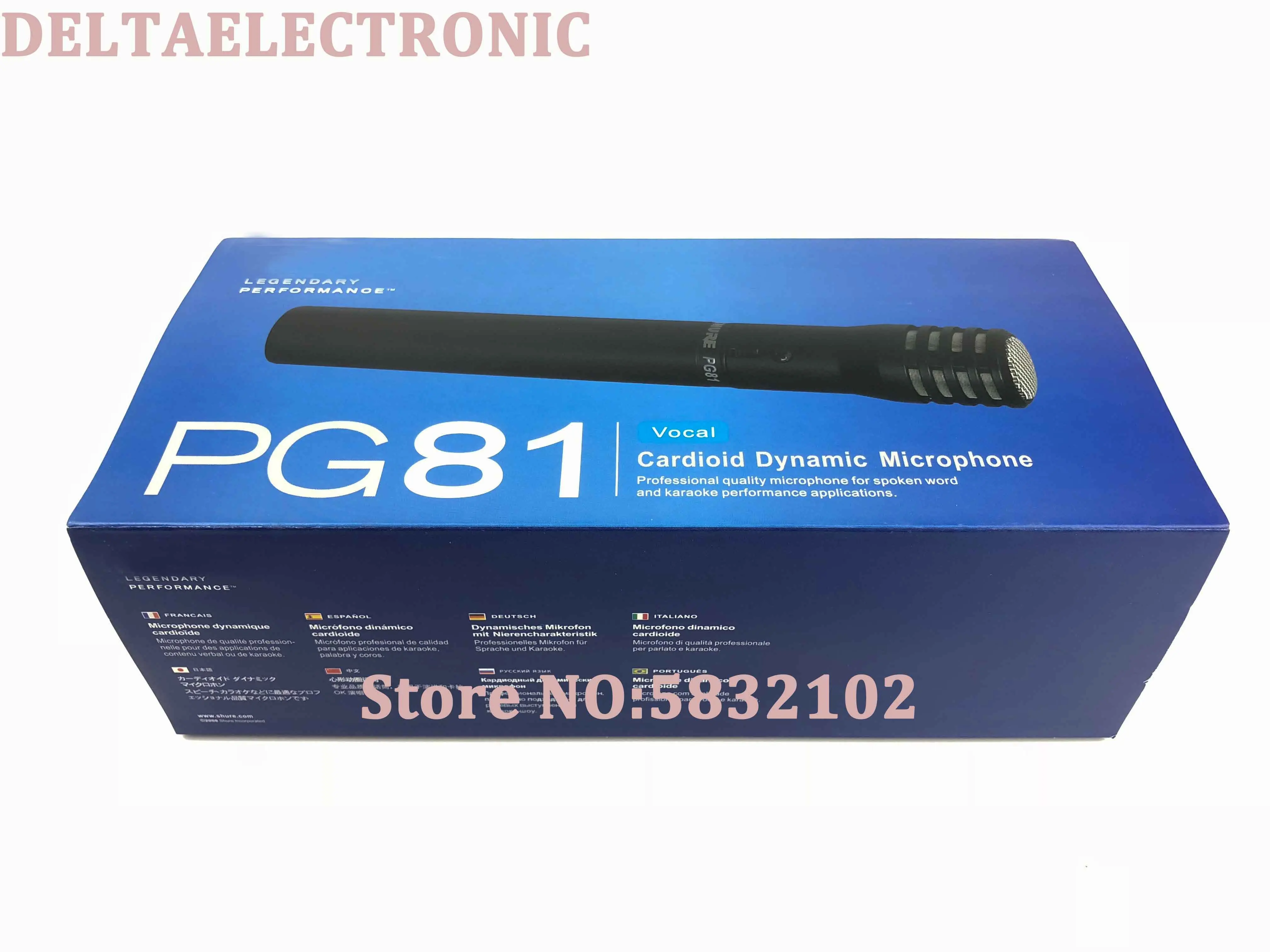 Бесплатная доставка кардиоидный конденсаторный микрофон PG81 для музыкальных