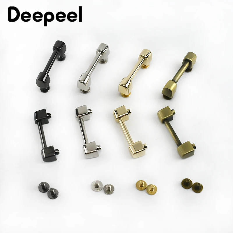 Deepeel 5 шт. 2 см металлическая пряжка Арка Блокировка моста ручка винт для кожаного