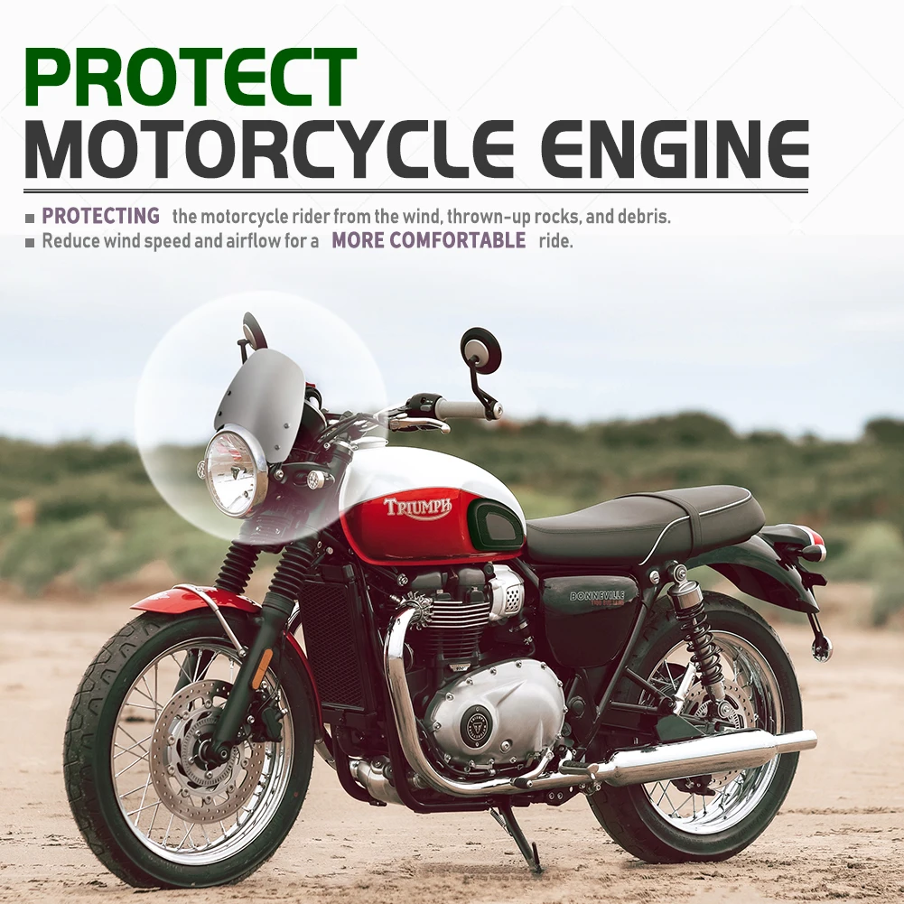 Ветровой экран для мотоцикла на лобовое стекло защиты от ветра Triumph T100 T120 2016 2020 2017