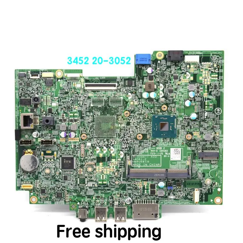 

Suitable For DELL 3452 20-3052 Motherboard CN-0K9FR8 0K9FR8 K9FR8 0M6RVR Mainboard 100% tested fully work