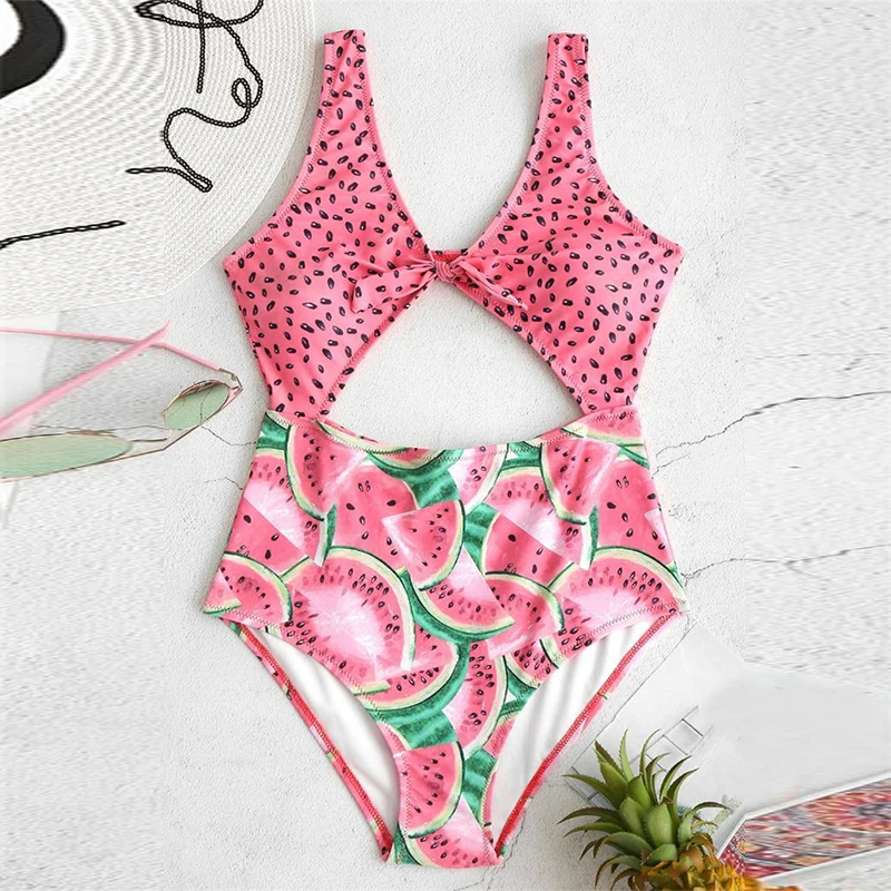 Сексуальные бикини 2019 с высоким вырезом летние купальные костюмы v образным