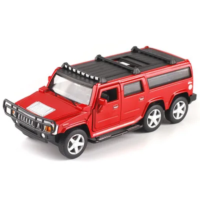 Горячая 1:32 шестиколесная Hummer сплава Полиция внедорожных игрушечные машины Звук Свет задерживаете игрушечный танк автомобилей для детей Подарки