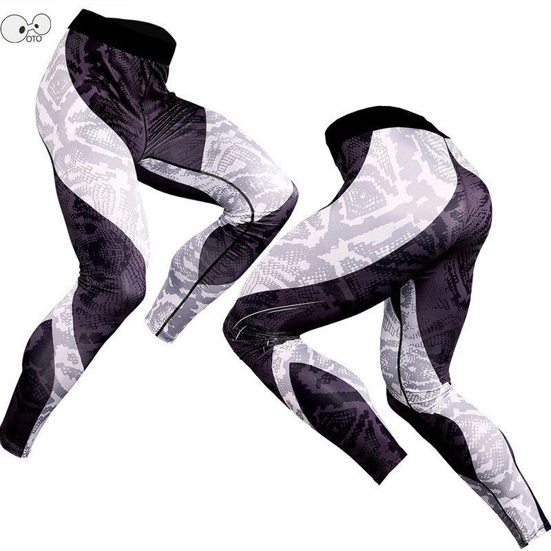 Мужские камуфляжные быстросохнущие тренировочные спортивные Леггинсы для