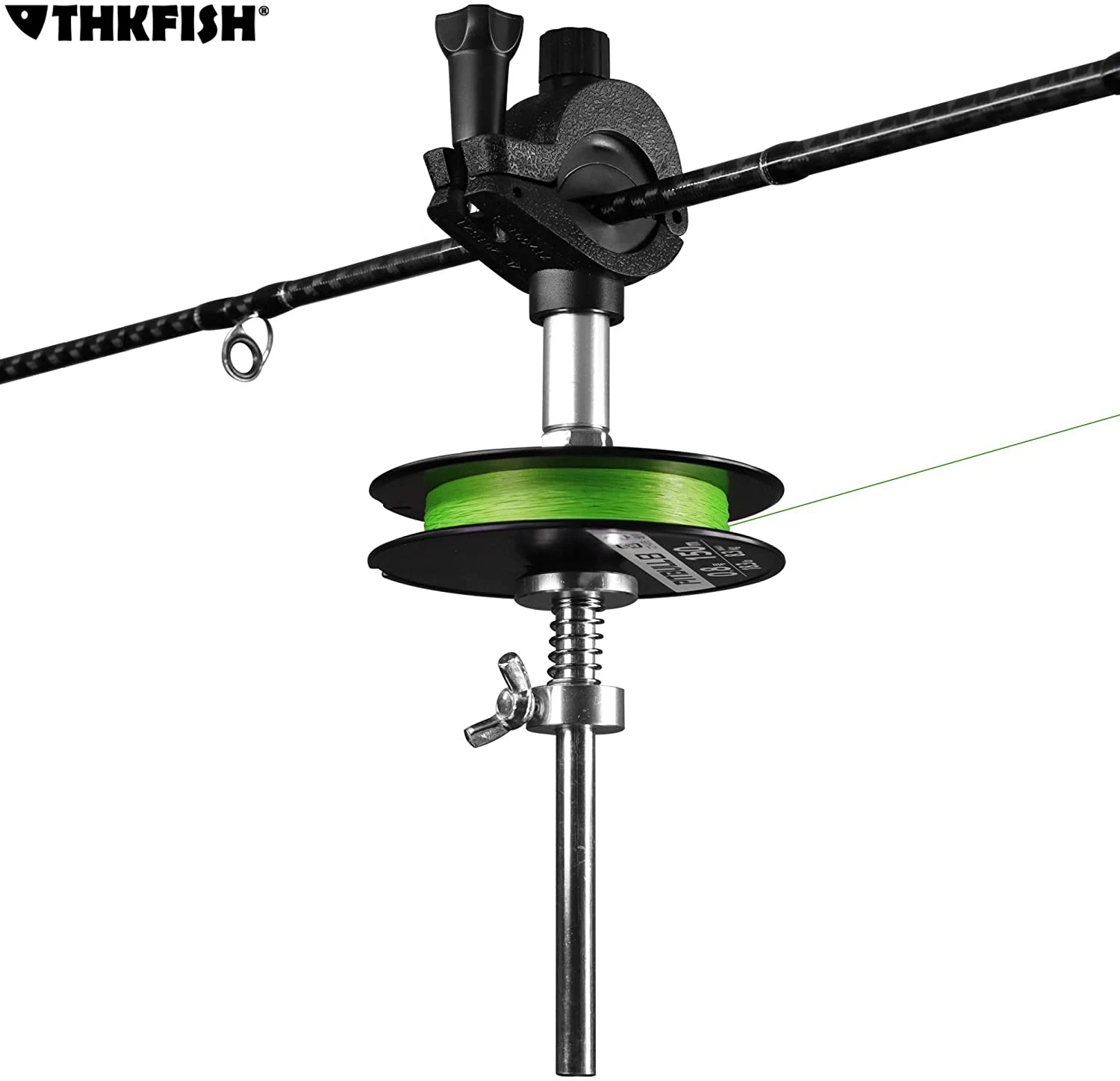 

Portable Fishing Line Spooler Winder Spooling Station System Fishing Line Reel Winder Fishing Pole Clamp Line Spool Machine