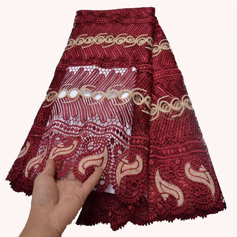 Кружевной шнур высокого качества в африканском стиле новейший нигерийский