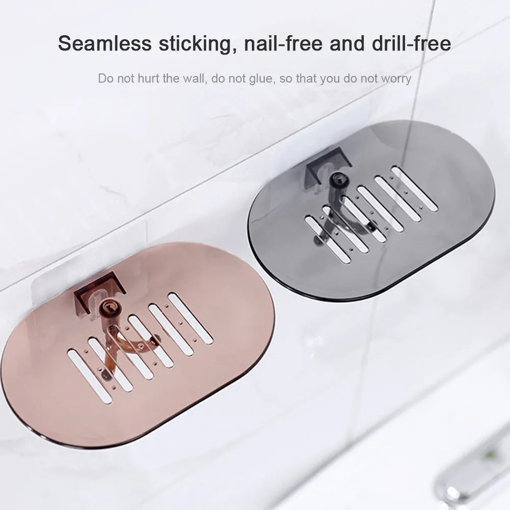 Мыльница без сверления Коробка для мыла сливная тарелка душевая настенная