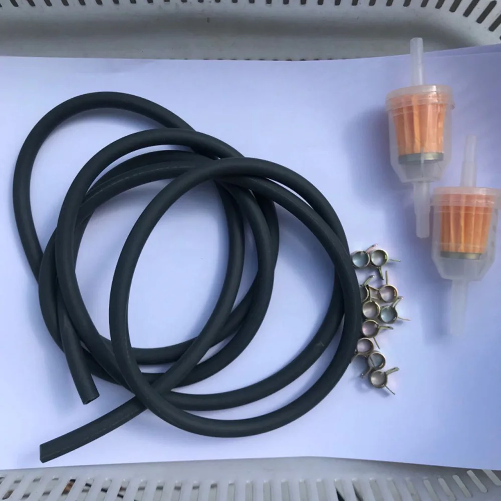 

1*2M tubing Petrol Hose Kit 10*Hose clamp Hose Kit With 2M 6mm Fuel Line High Quality