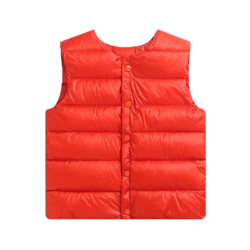 orange Vest Waiwaibear/новые зимние пальто для малышей пуховое хлопковое пальто, куртка одежда для малышей пуховая куртка с капюшоном для малышей, одежда для мальчиков и девочек - Цвет: orange Vest