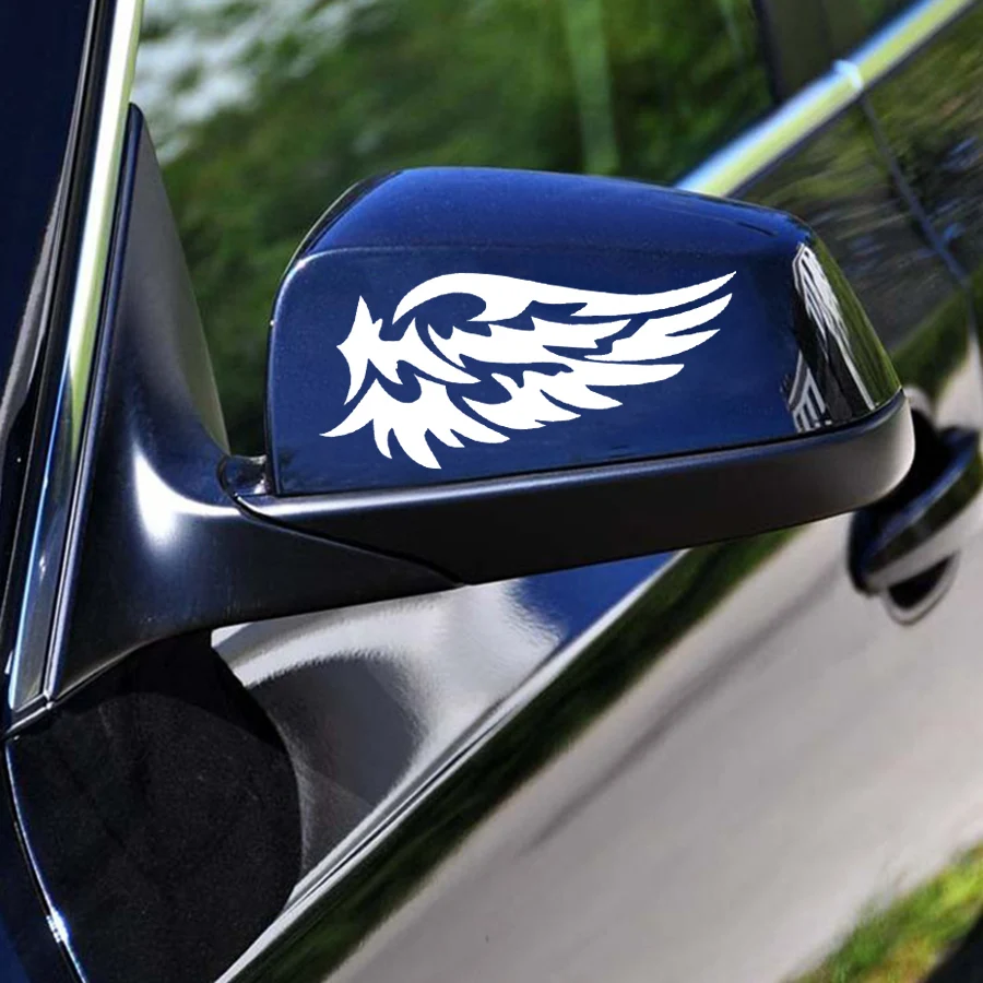 

Car Stickers 14 x 7 CM Angel Wings Pattern Outdoor Reflective Car Motorcycle Body Bumper Hood Decals Window Scratch Sticker