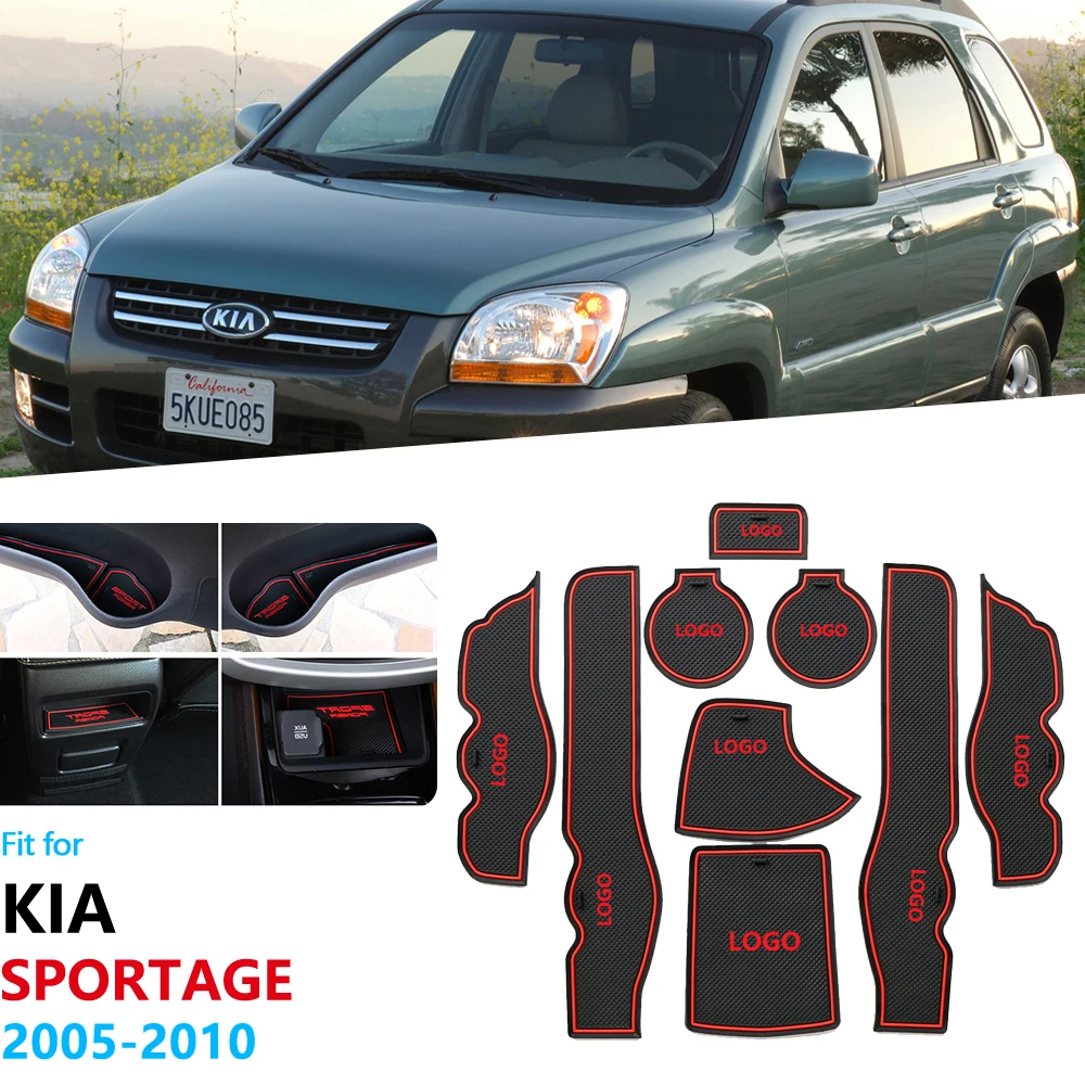 Противоскользящий резиновый подстаканник для KIA Sportage 2005 2006 2007 2008 2009 2010 JE KM MK2