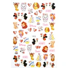 10 шт., декоративные наклейки для ногтей в стиле Диснея