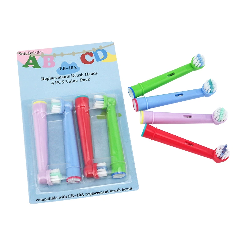 4 сменные насадки для детской зубной щетки Oral-B Advance Power/Pro Health/Triumph/3D Excel | Бытовая