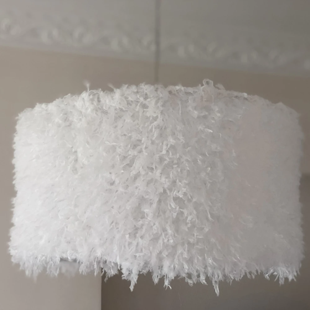 Романтическое перо потолочный светильник Современная подвесная люстра с теплым