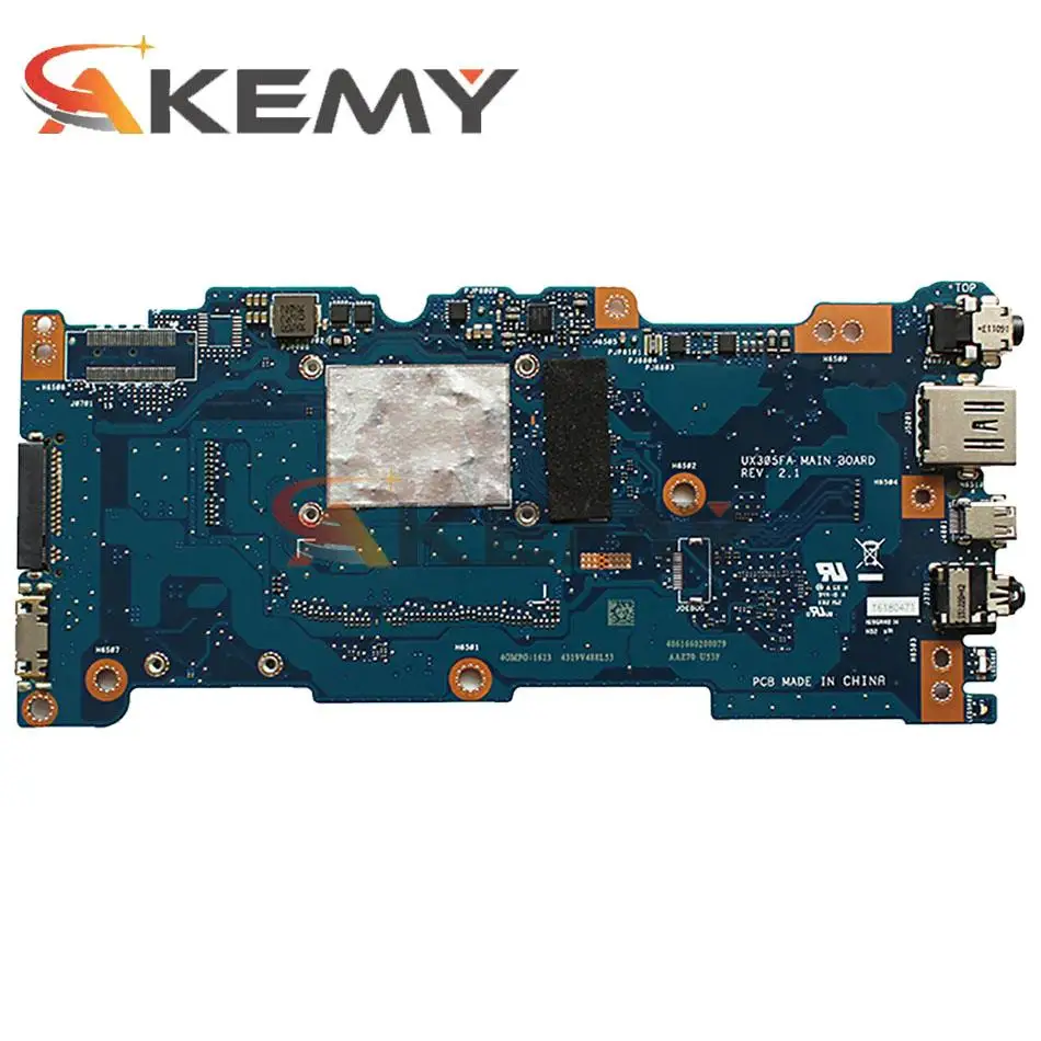 ux305fa with 5y10 cpu 8gb ram mainboard rev 2 0 for asus ux305 ux305f ux305fa laptop motherboard 100 tested free shipping free global shipping