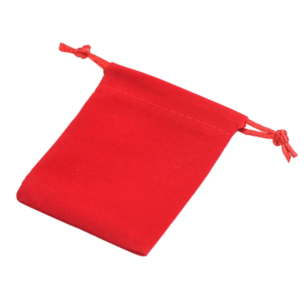 

10Pcs Velvet Christmas Jewelry Pouches Velvet Drawstring Bag