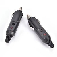 2pcs 12v universal vehicle cigarette lighter socket connector plug 15a play in cars trucks rvs or boats