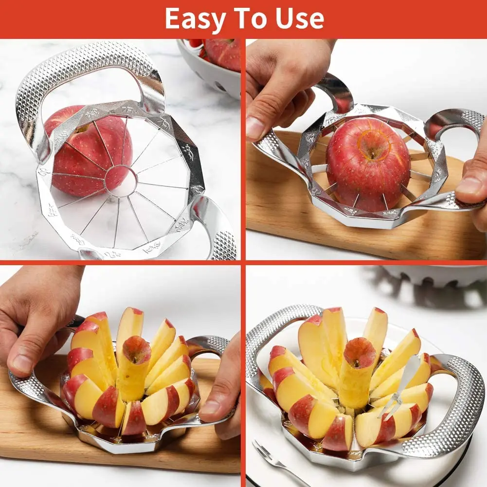 Нож для резки яблока 12 ломтиков из нержавеющей стали 5 вилок груши манго томатов