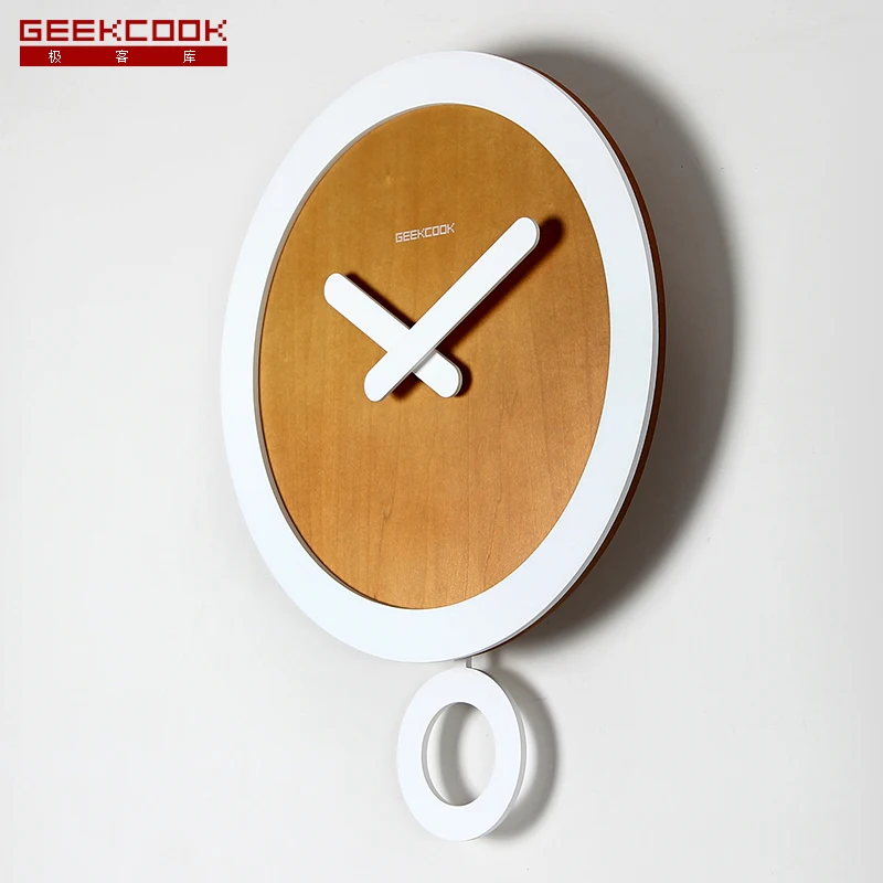 Современные креативные настенные часы в скандинавском стиле Деревянные