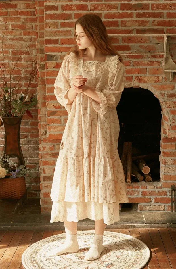 Милые женские кружевные пижамные комплекты принцессы из точки жаккарда ткани.