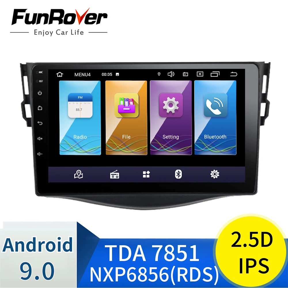 2.5D+IPS 4 Core автомобильный DVD GPS навигации плейер Android 9,0 Автомобильный DVD плеер для toyota rav4 2007 2008 2009 2010 2011