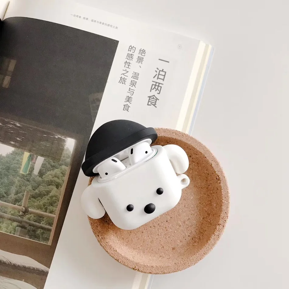 535A Чехол для наушников для AirPods чехол с мультяшным медведем силиконовый чехол для Apple Air pods 2 милые наушники сумка для Earpods чехол s аксессуары - Цвет: 535A
