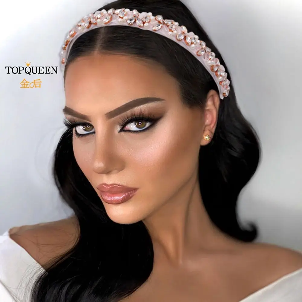 Роскошный головной убор в стиле барокко TOPQUEEN свадебная повязка на голову с