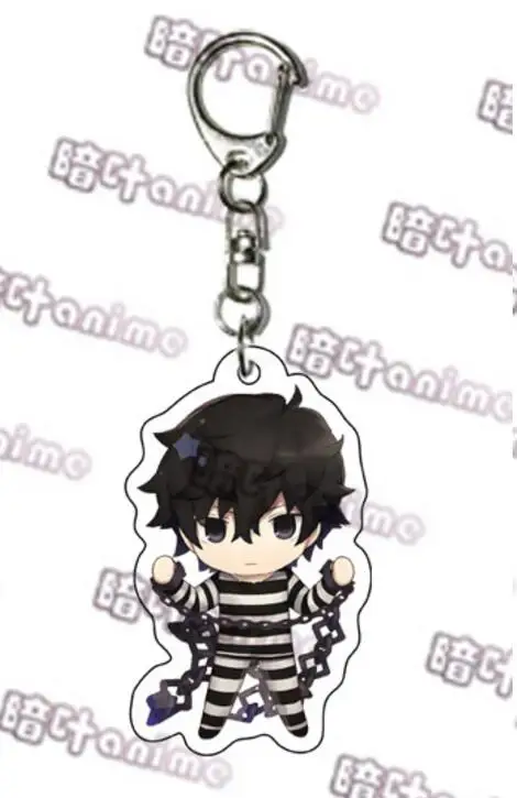 Белый Аниме Persona 5 Ren Amamiya Morgana Ryuji Sakamoto Ann Takamaki Makoto Niijima Косплей акриловый брелок кулон брелок с игрушкой подарок - Цвет: Белый