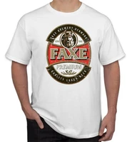 faxe light beer t shirt mens tee shirt