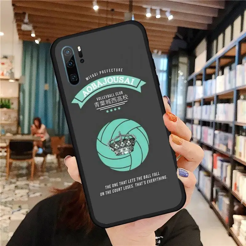 

HAIKYUU!! School badge style Phone Case Cover Fundas For Huawei honor Mate P 9 10 20 30 40 Pro 10i 7 8 a x Lite nova 5t