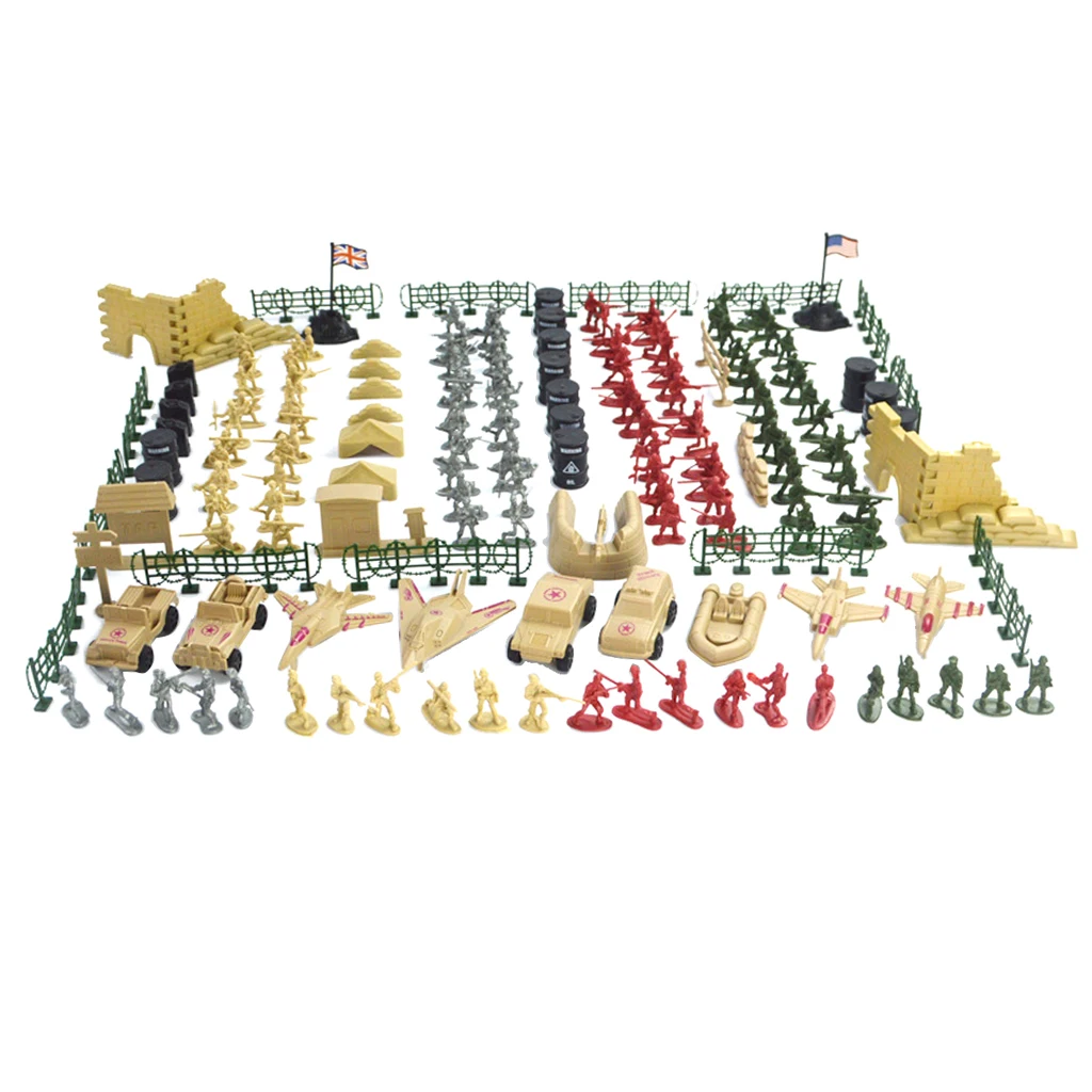 260 шт Мини солдатиков мужчин фигурку солдат Playset Accs частей| |