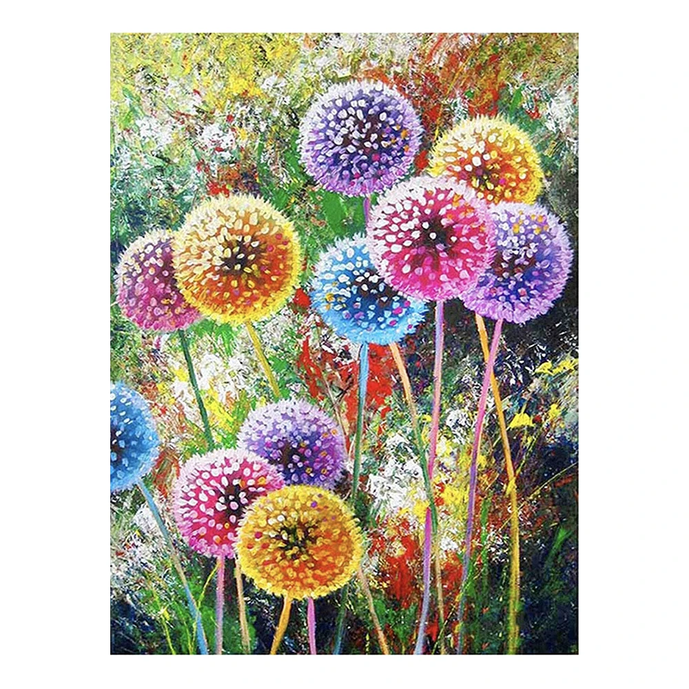 

Алмазная 5D картина ColorFlow «сделай сам» с изображением одуванчиков и цветов, полноразмерная/круглая вышивка крестиком, подарок, домашний деко...