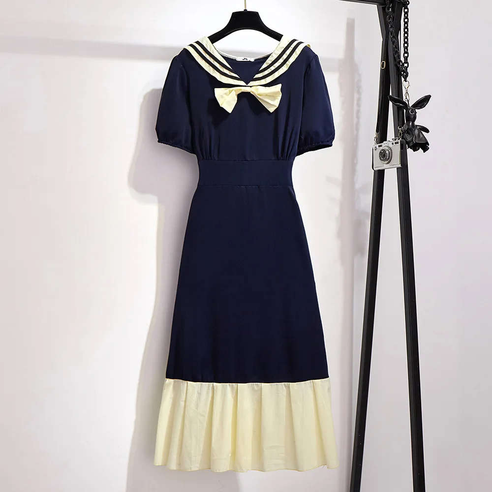 Новинка 2021 летнее платье размера плюс длинное для женщин с коротким рукавом