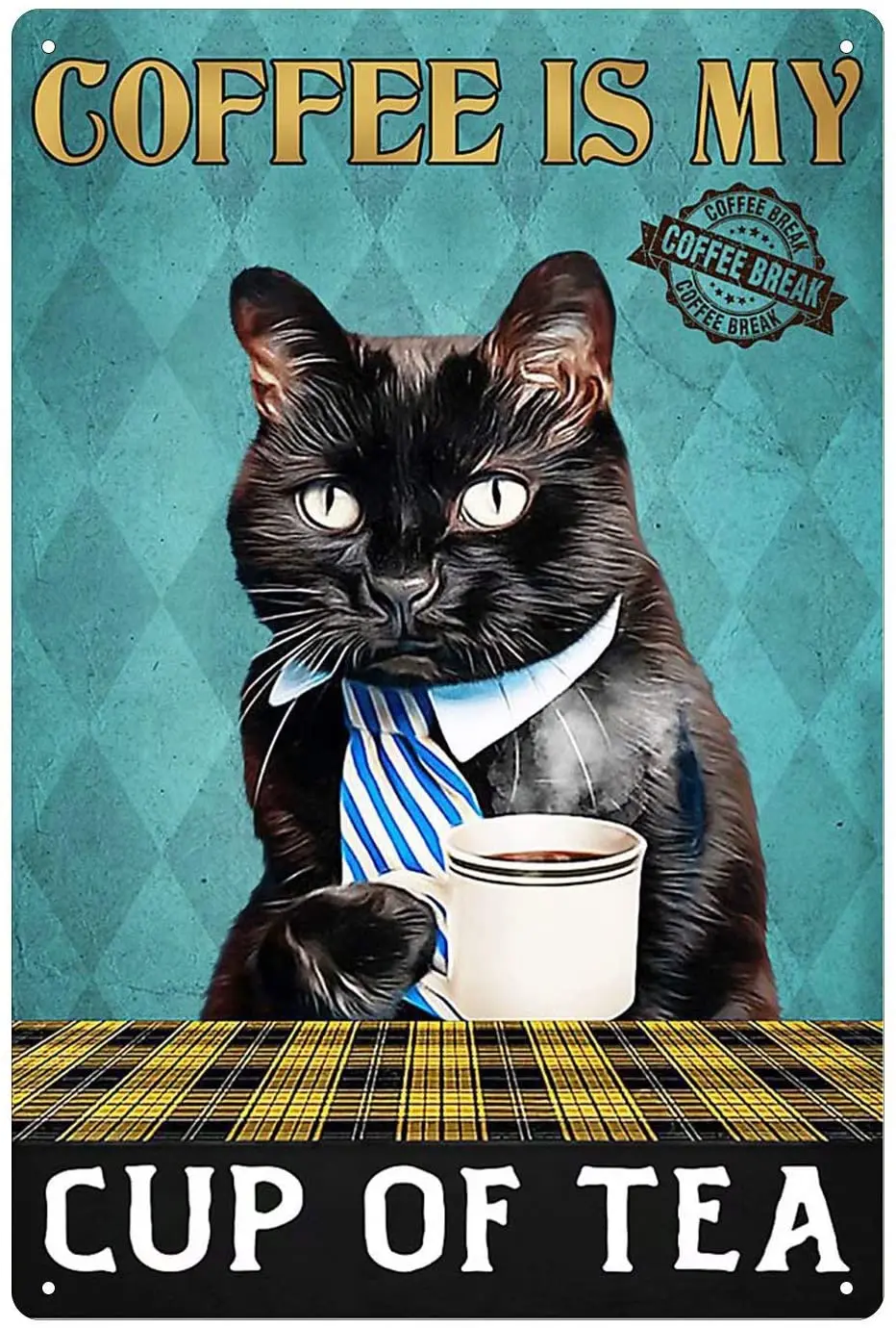 

Cat Kitty Biscuits Retro Style, Aluminum Sign Wall Art Decor Metal Sign Decoration Sign