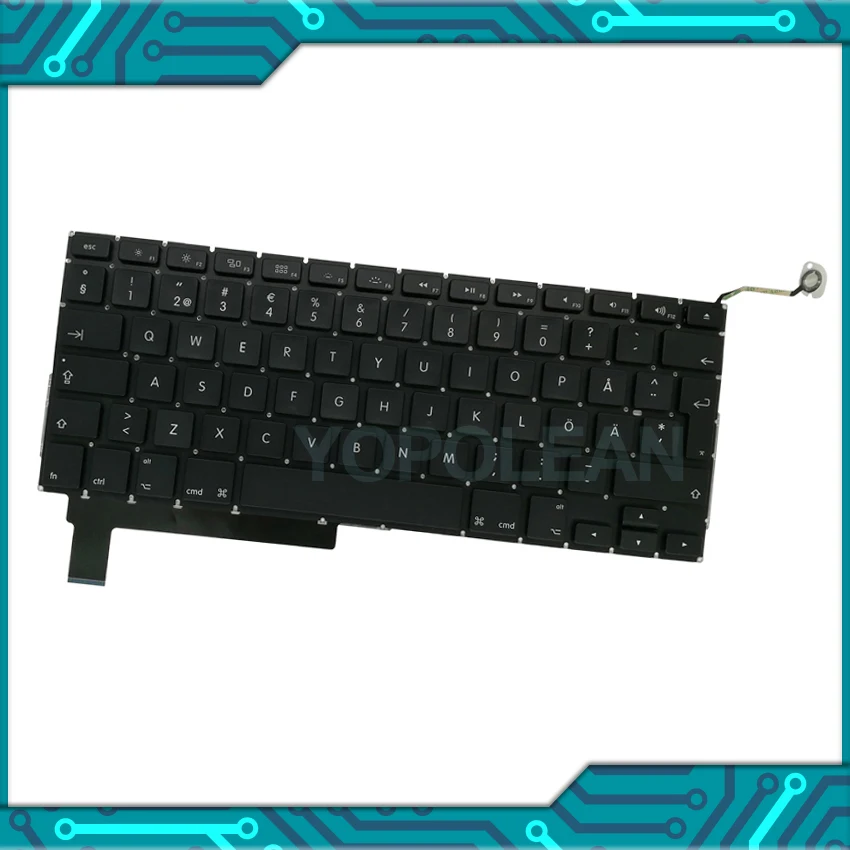 Клавиатура шведская для Macbook Pro Unibody 15 дюймов A1286 SE 2009 2010 2011 3 шт.|Клавиатуры замены| |