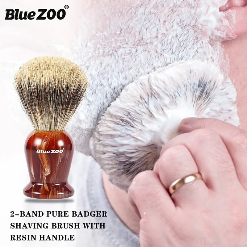 

Honorable Gift Box 3 Sets Bluezoo Men's Care Two Badgers Hair Shaving Hu Brush Foam Bowl Beard Shaving