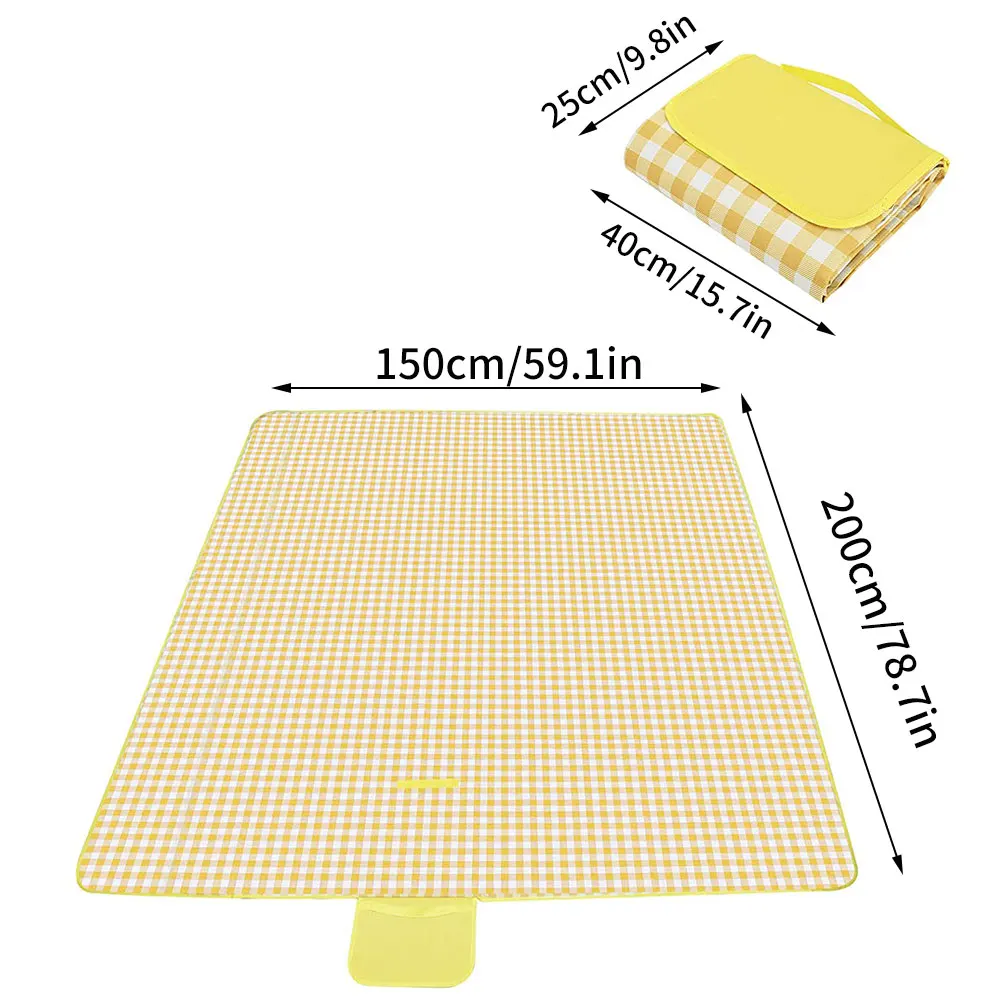 

Picnic Blanket Portable Outdoor Foldable Beach Mat Foldable A Variety Of Size Camping Mat With Carrying Handle For Hiking Travel