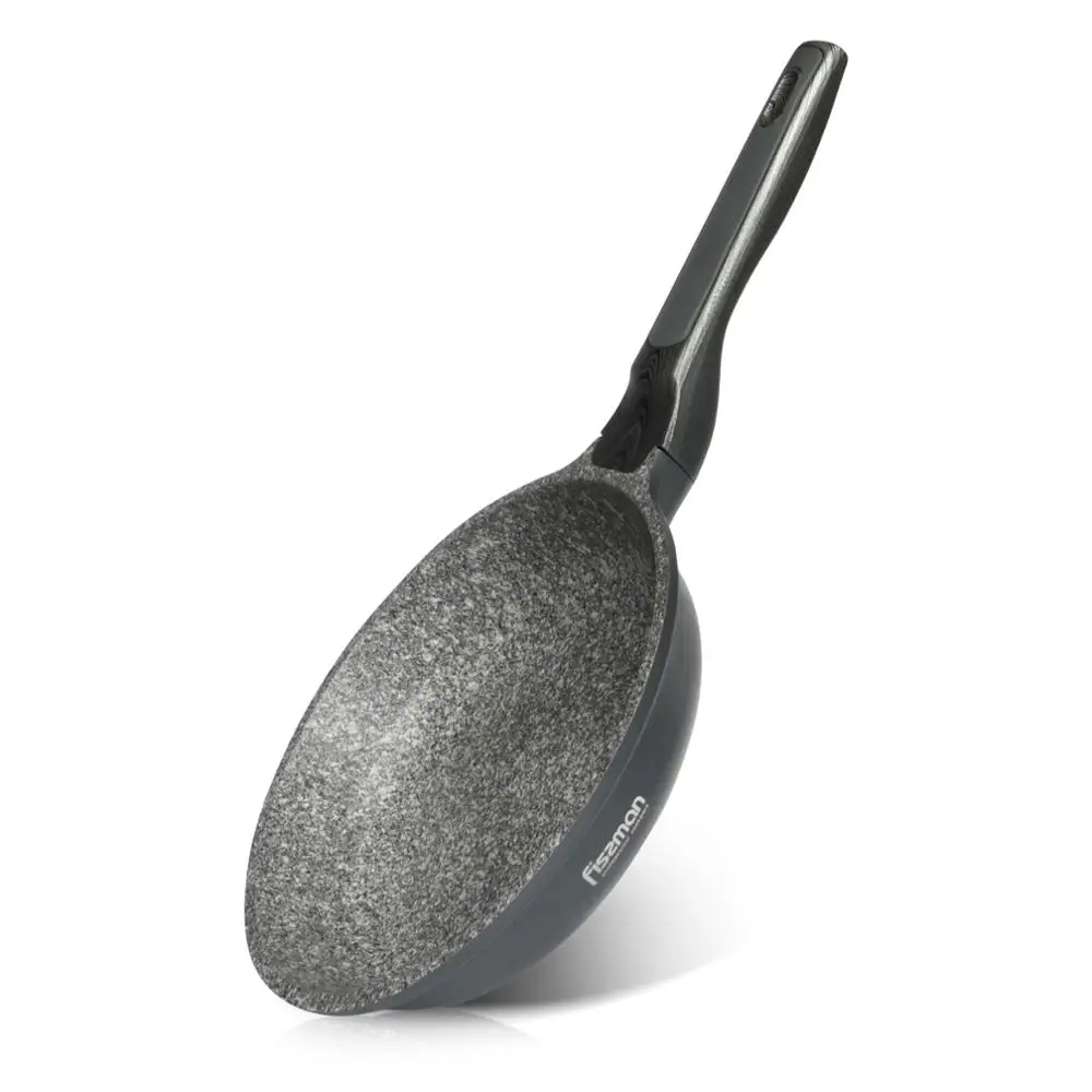 FISSMAN сковорода с Greblon C3 гранит антипригарное покрытие алюминиевая точка