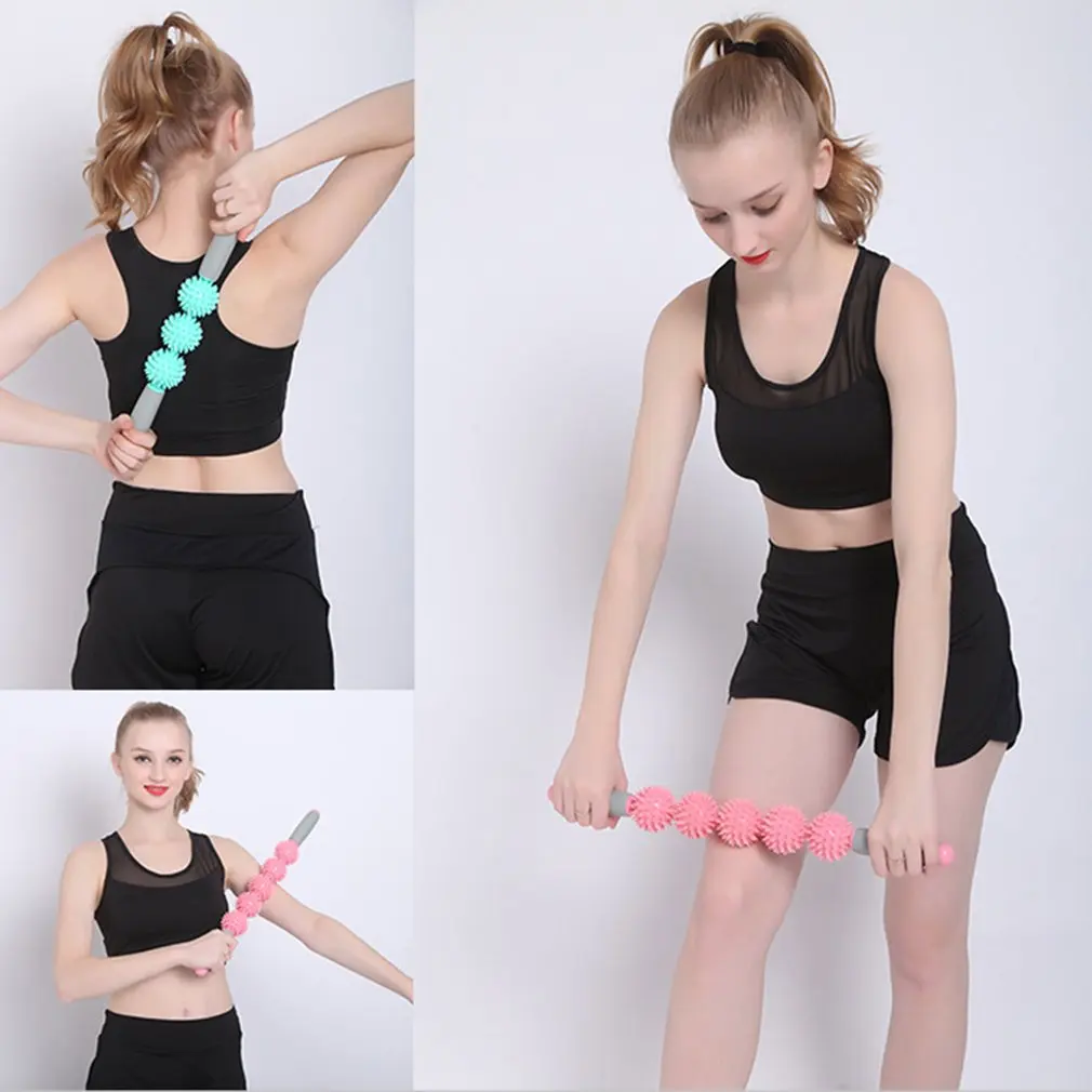 

Muscle Stimulator Massager Stick For Neck Back Body Feet Tools Anti Cellulite Slimming Massage Muscle Roller