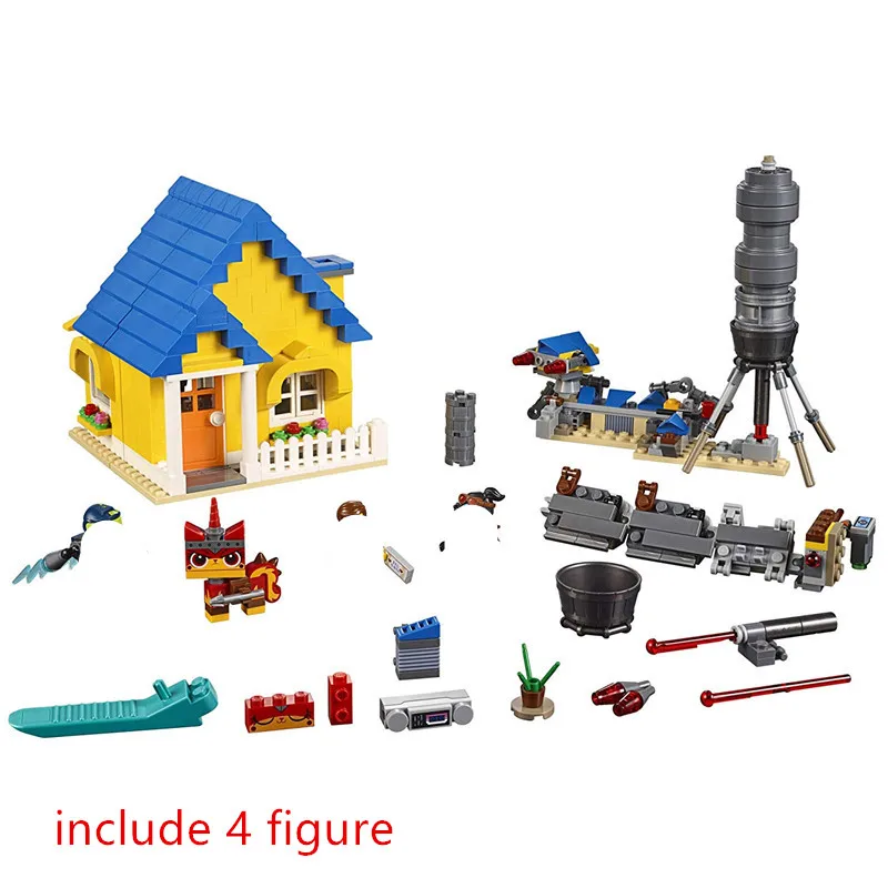 

MOVIE 2 Dream House Rescue Rocket Building Blocks Kit Bricks Classic Movie Model Kids Toys For Children Gift