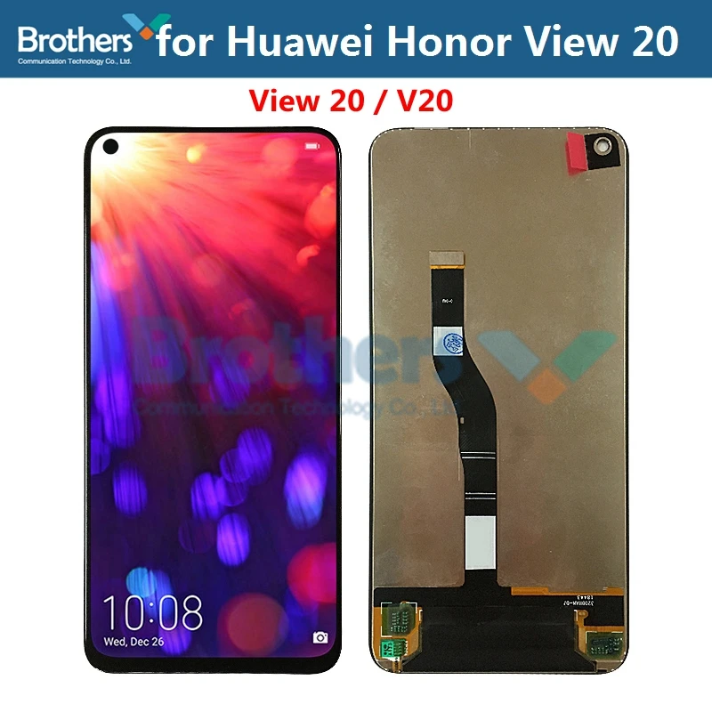 Для Huawei Honor View 20 VCE-AL00 ЖК-дисплей сенсорный экран дигитайзер для Honor V20 ЖК-сборка Замена Nova 4 PCT-AL10