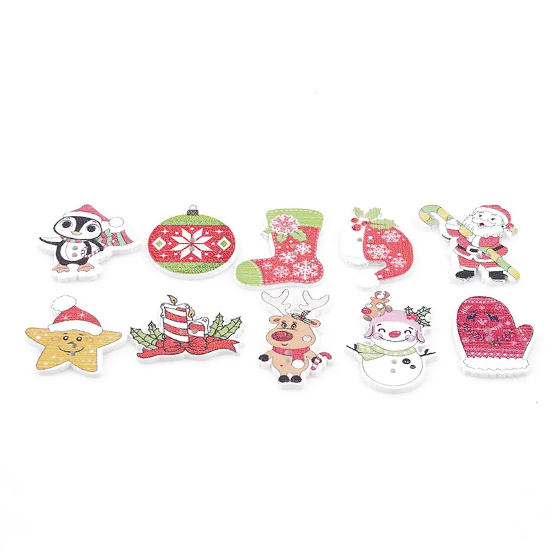 2020 новогоднее Рождественское дерево крючок для бесшовного крепления роспись с