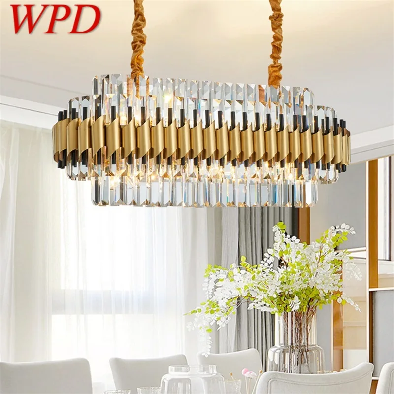 

WPD Luxury Chandelier Crystal Modern LED Lighting Creative Decorative Fixtures For Living Room Dining Room Villa Duplex