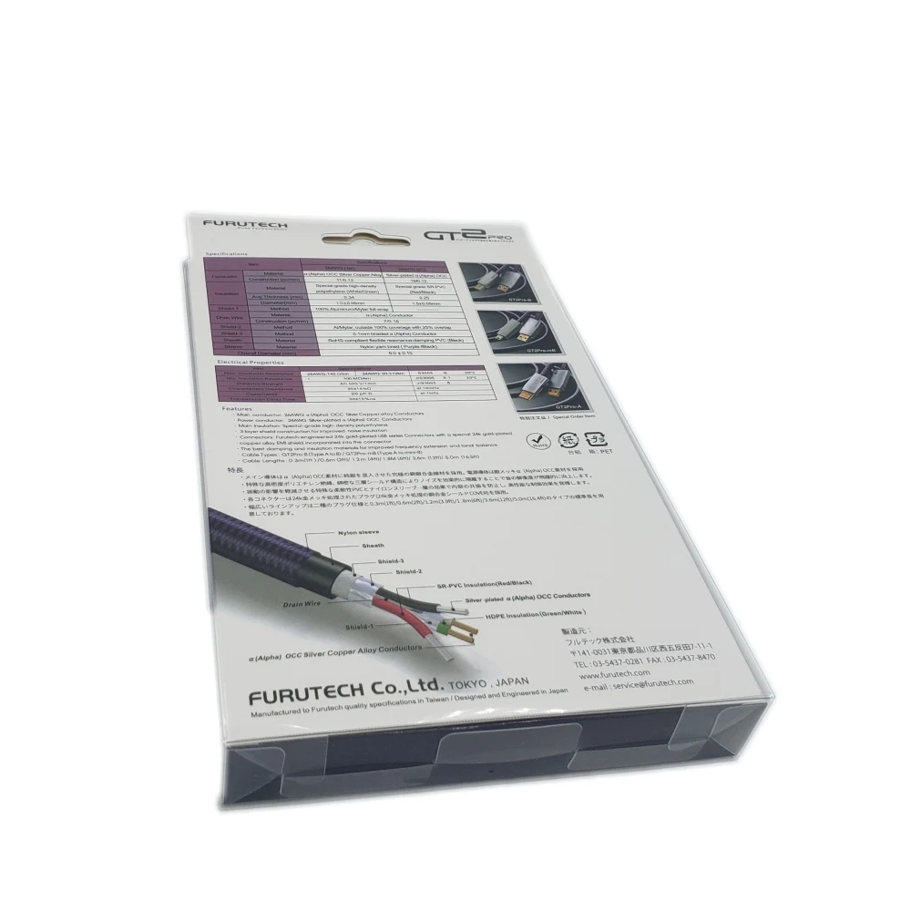 HIFI FURUTECH GT2Pro-B USB-кабель класса аудио типа A-B бренд High-endNew/Япония | Электроника